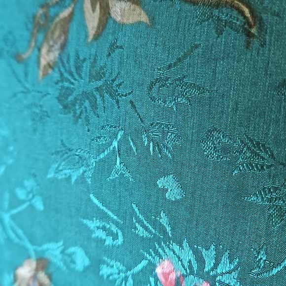 Val Mode Satin Floral Kimonos Robe M - Picture 7 of 8